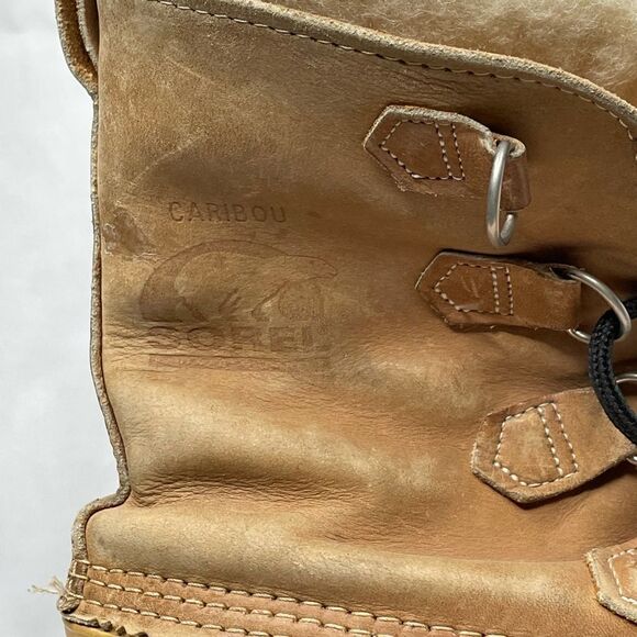 Sorel Caribou Leather Kaufman Rubber Snow Boot - Men’s 9 - Picture 9 of 11